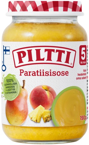 Piltti Peach, pear and pineapple 190g 5 months